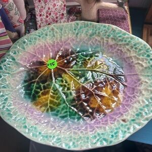 Leaf Design Ceramic Plate